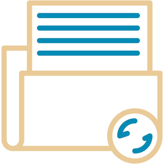 Ilustración vectorial de copia de seguridad de archivos
