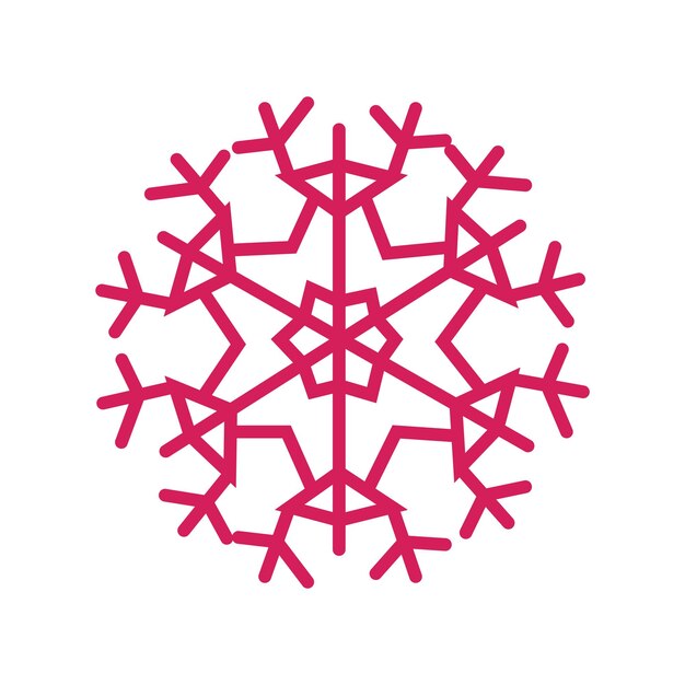 Ilustración vectorial de copo de nieve