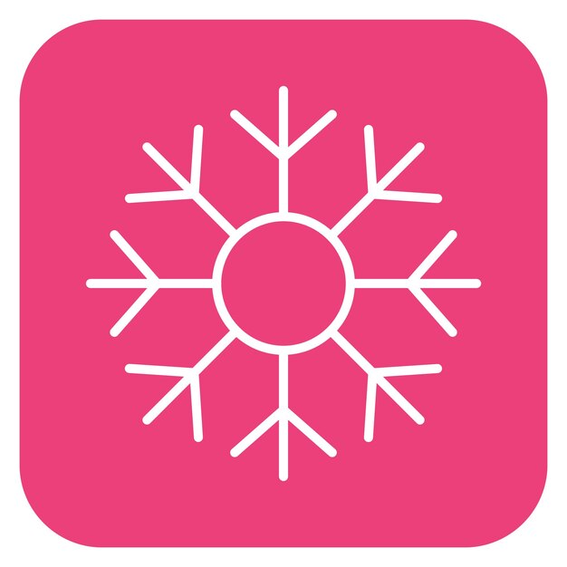 Ilustración vectorial de copos de nieve