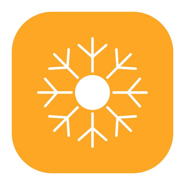 Ilustración vectorial de copos de nieve