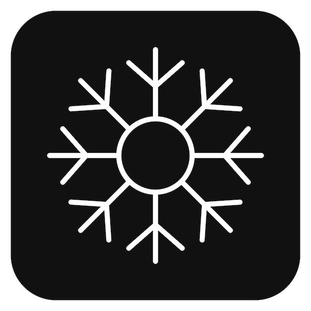Ilustración vectorial de copos de nieve