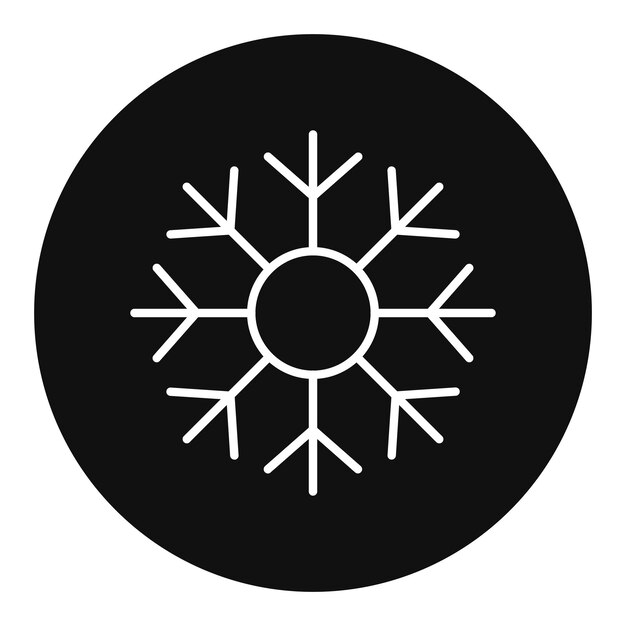 Ilustración vectorial de copos de nieve