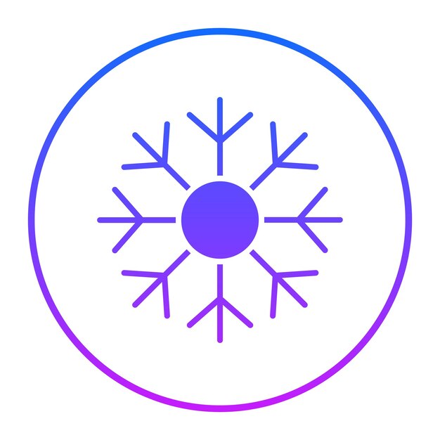 Ilustración vectorial de copos de nieve