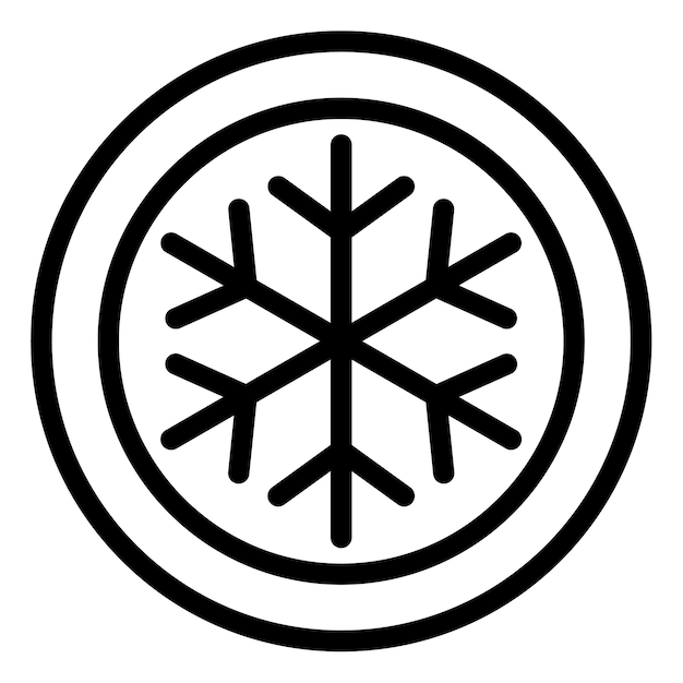 Ilustración vectorial de copos de nieve