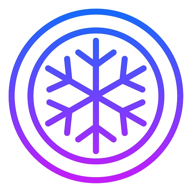 Ilustración vectorial de copos de nieve
