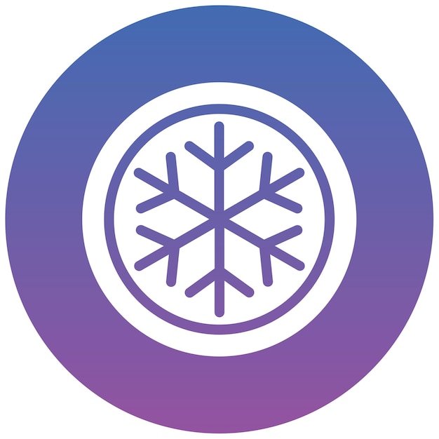 Ilustración vectorial de copos de nieve