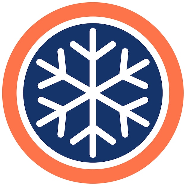 Ilustración vectorial de copos de nieve