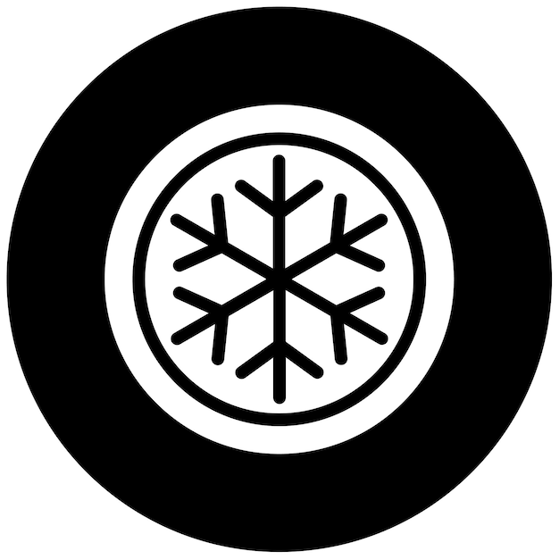 Ilustración vectorial de copos de nieve