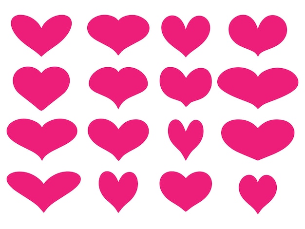 Ilustración vectorial de corazón rosa dibujada a mano Gremio de amor para el Día de San Valentín y decoraciones de amor