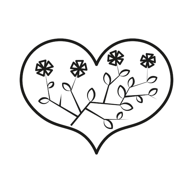Ilustración vectorial de corazón