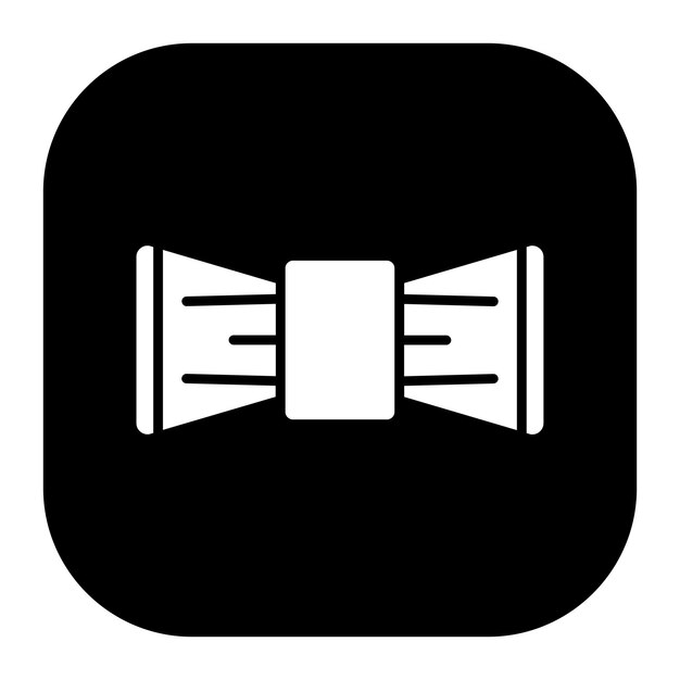 Ilustración vectorial de la corbata de arco