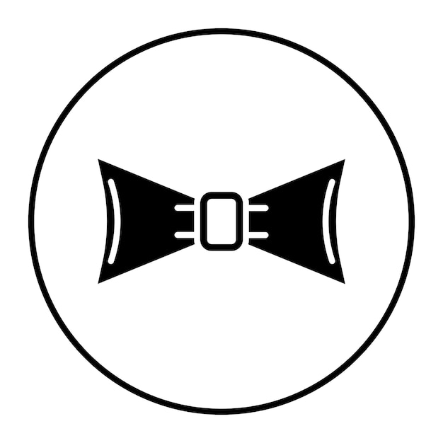 Ilustración vectorial de la corbata de arco