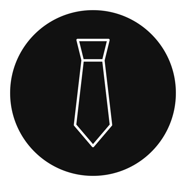 Ilustración vectorial de la corbata
