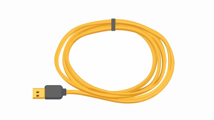 Vector ilustración vectorial de cordón de extensión profesional aislada en fondo blanco