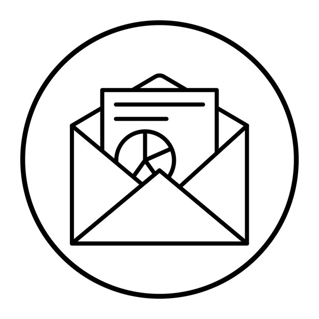 Ilustración vectorial por correo electrónico