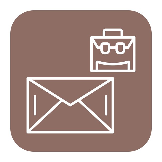 Ilustración vectorial por correo electrónico