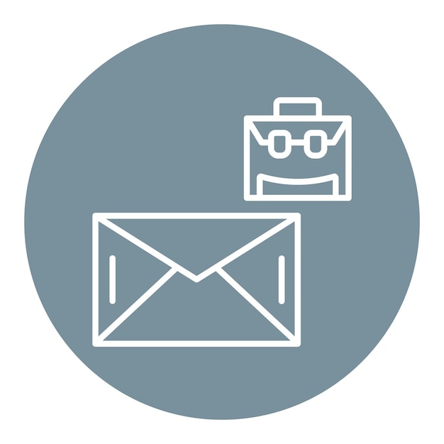 Ilustración vectorial por correo electrónico