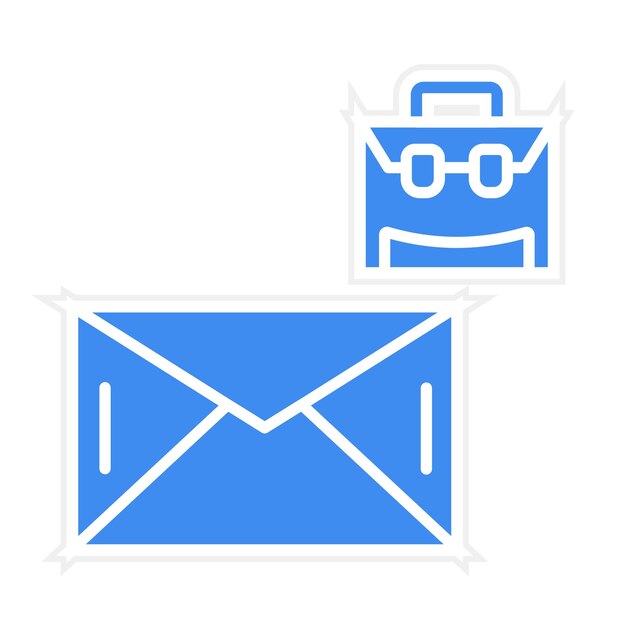 Ilustración vectorial por correo electrónico