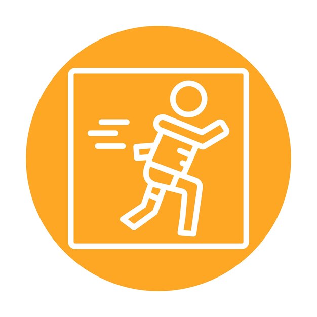 Ilustración vectorial para correr