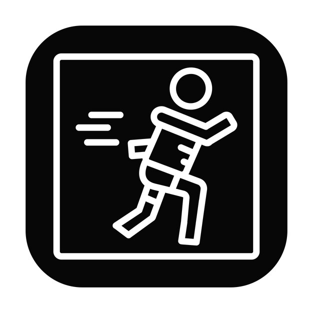 Ilustración vectorial para correr