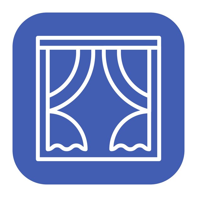 Ilustración vectorial de cortinas