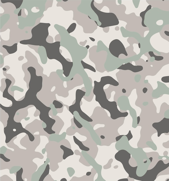 Ilustración vectorial sin costuras del fondo del patrón de camuflaje
