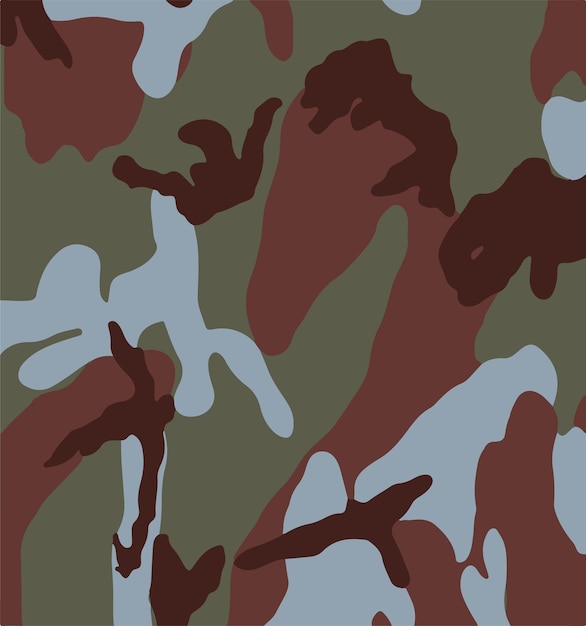 Ilustración vectorial sin costuras del fondo del patrón de camuflaje