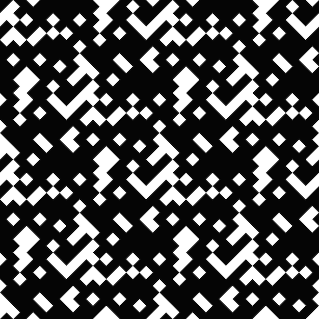Ilustración vectorial sin costuras de fondo de patrón geométrico diagonal en blanco y negro