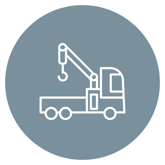 Ilustración vectorial de Crane Turck