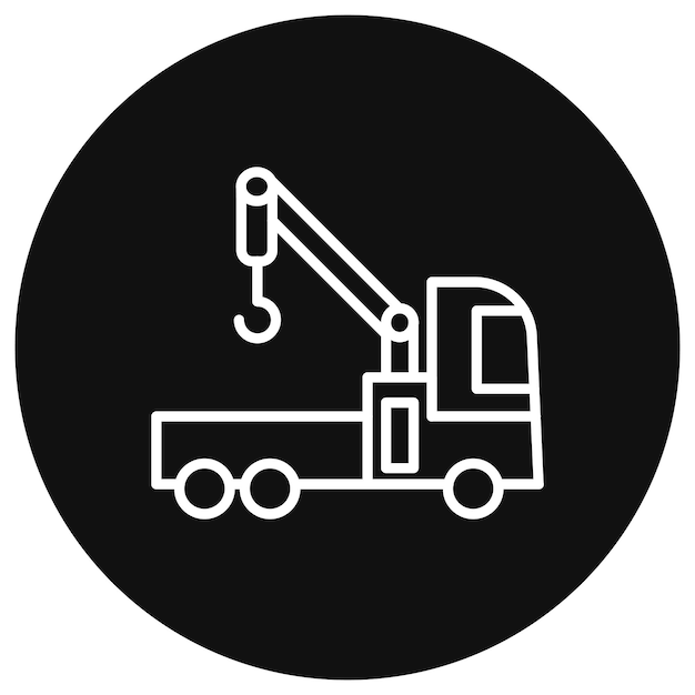 Ilustración vectorial de Crane Turck