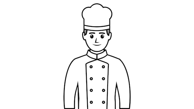 Ilustración vectorial creativa del chef Arte culinario en gráficos vibrantes