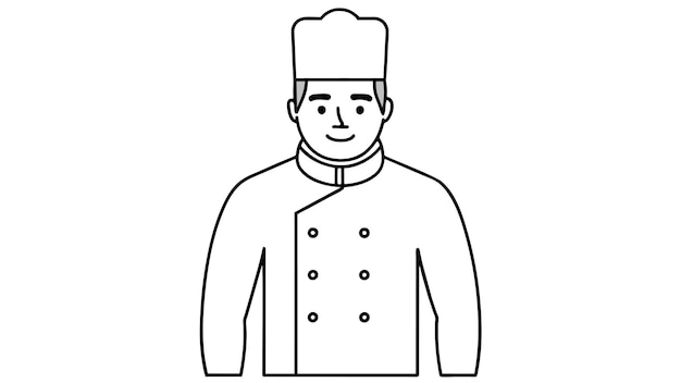 Ilustración vectorial creativa del chef Arte culinario en gráficos vibrantes