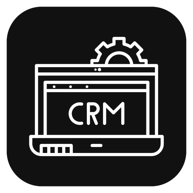 Vector ilustración vectorial de crm