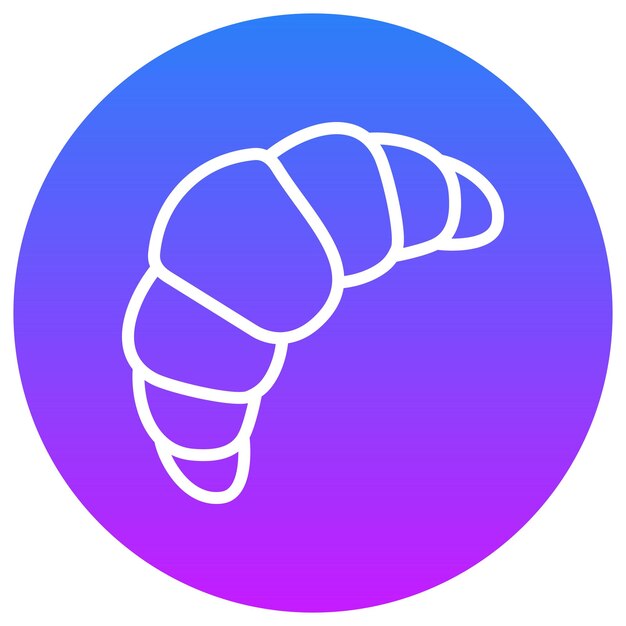 Ilustración vectorial del croissant