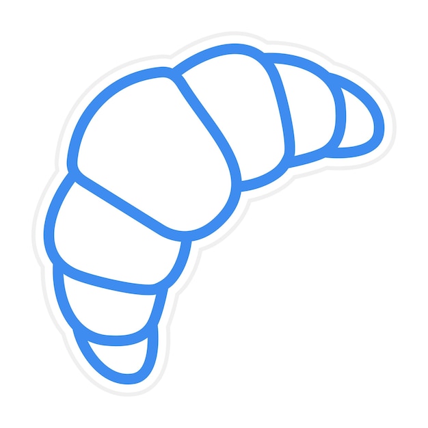 Ilustración vectorial del croissant