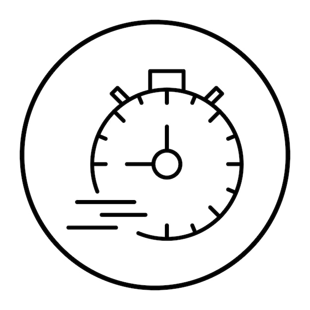 Ilustración vectorial del cronómetro