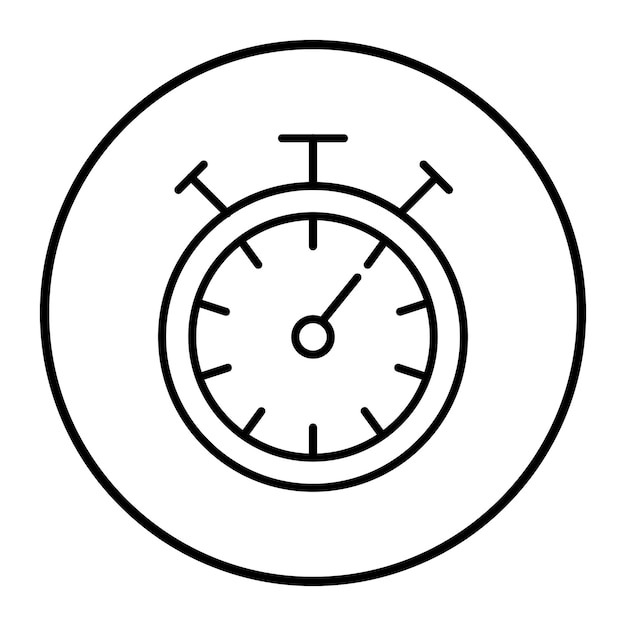 Ilustración vectorial del cronómetro
