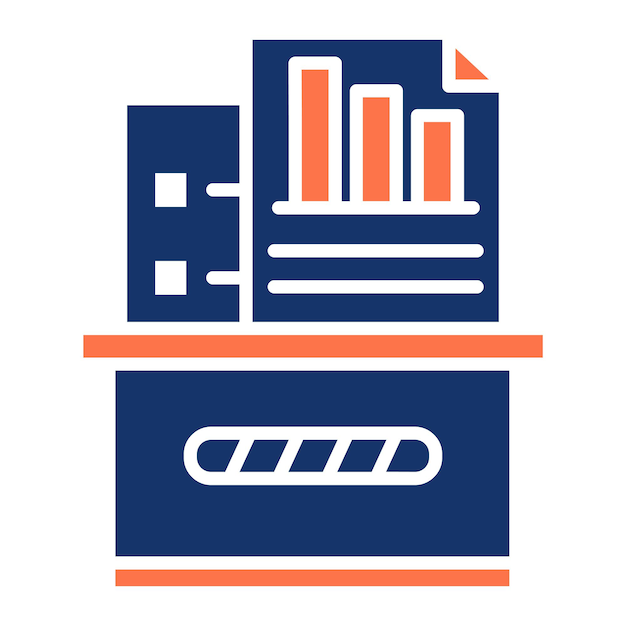 Ilustración vectorial del cuadro de documentos