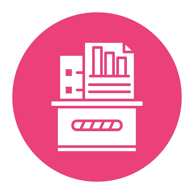 Ilustración vectorial del cuadro de documentos