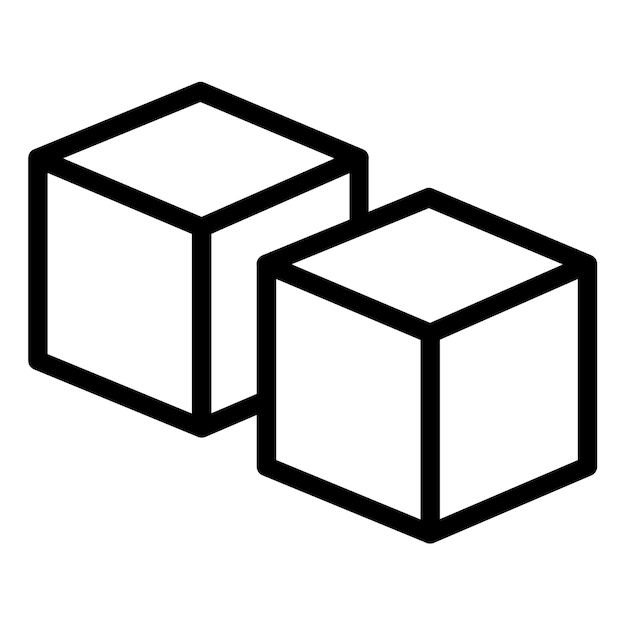 Ilustración vectorial del cubo