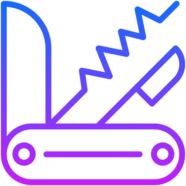 Ilustración vectorial del cuchillo del ejército