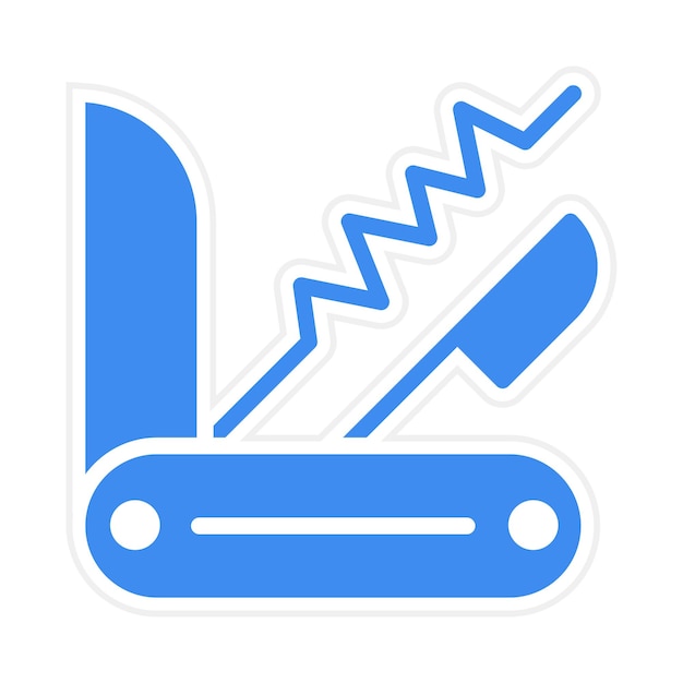 Ilustración vectorial del cuchillo del ejército