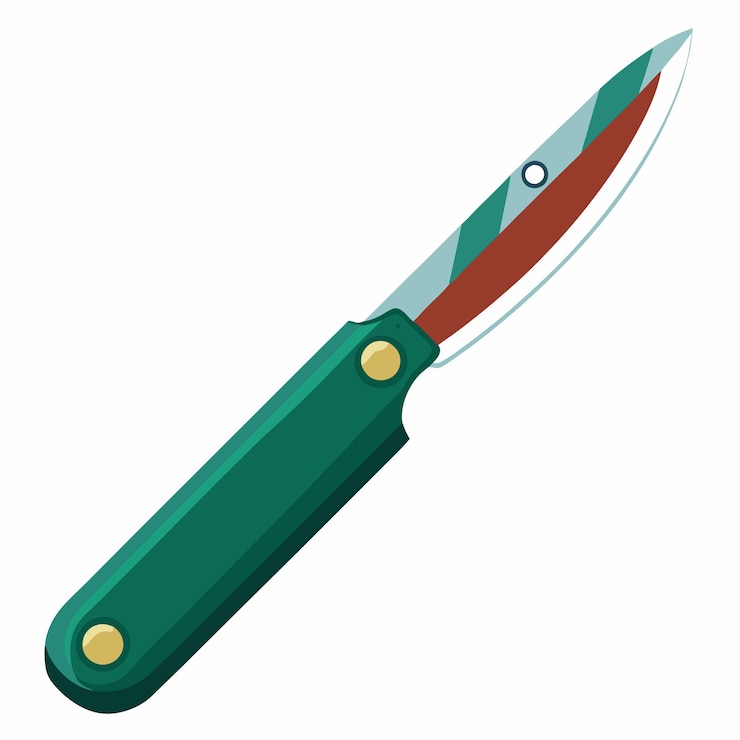 Vector ilustración vectorial del cuchillo de poda
