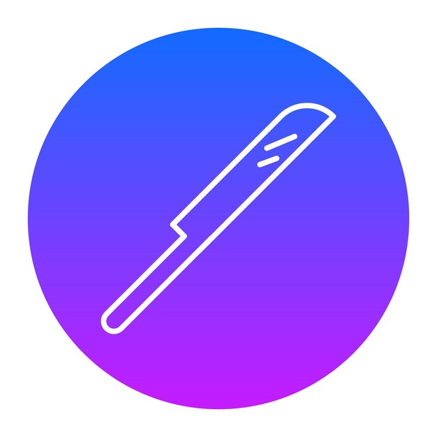 Ilustración vectorial del cuchillo