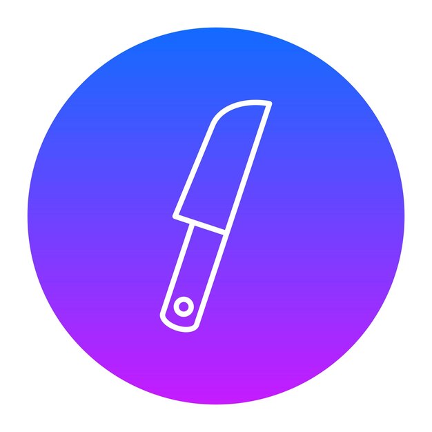 Ilustración vectorial del cuchillo
