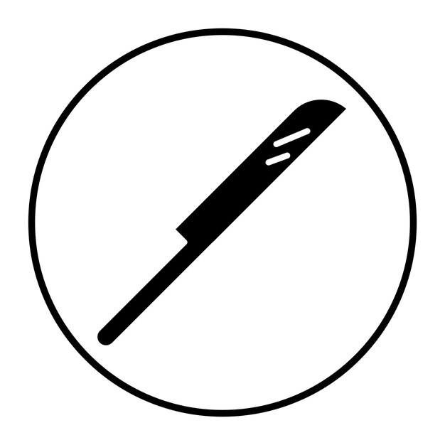 Ilustración vectorial del cuchillo