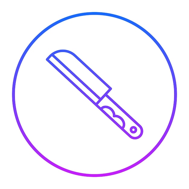 Ilustración vectorial del cuchillo