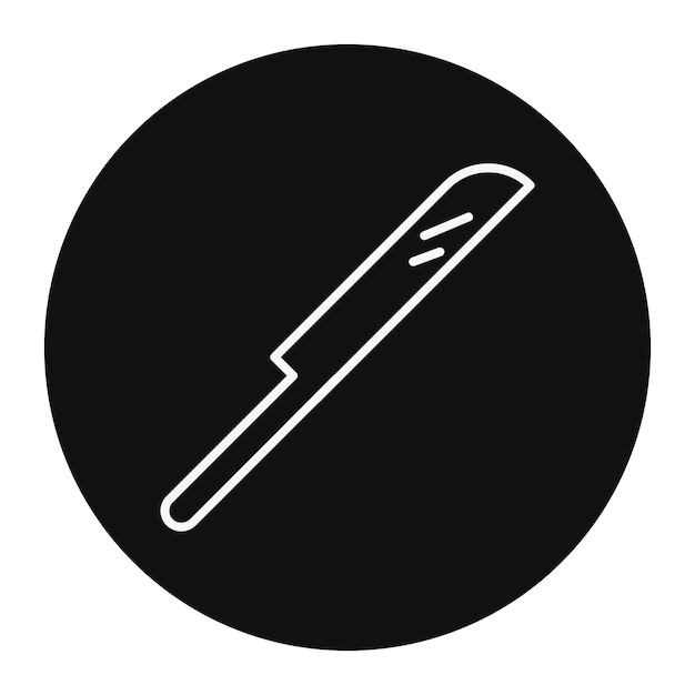 Ilustración vectorial del cuchillo