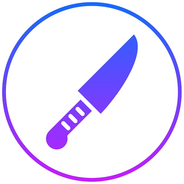 Ilustración vectorial del cuchillo