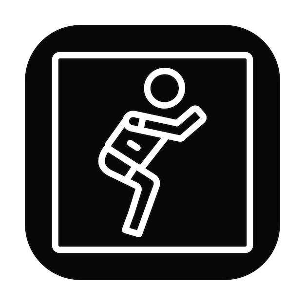 Ilustración vectorial en cuclillas